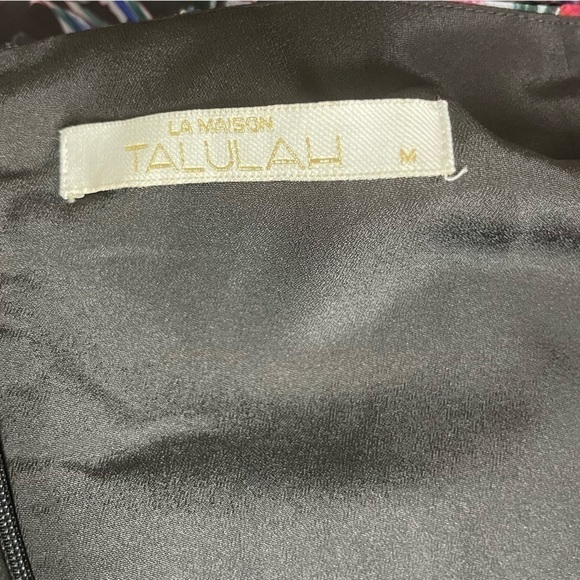 La Maison Talulah Ardour Mini Chiffon Dress In Midnight Rose Women's Size M - Picture 10 of 11